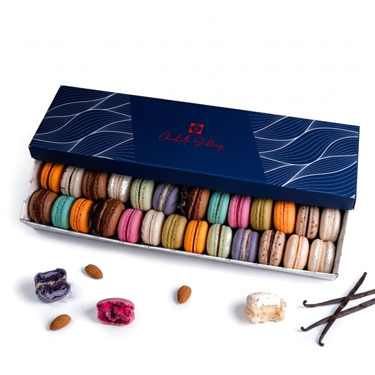 Boîte de Macarons — fond blanc