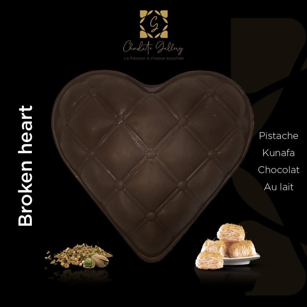 Cœur Pistache & Kunafa · Chocolat au Lait