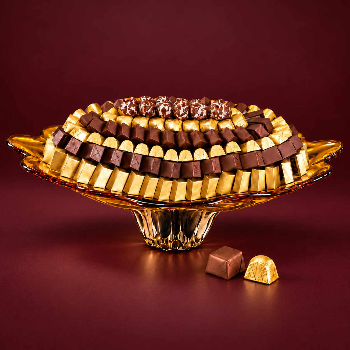 Coffret Édition Privée — fond bordeaux