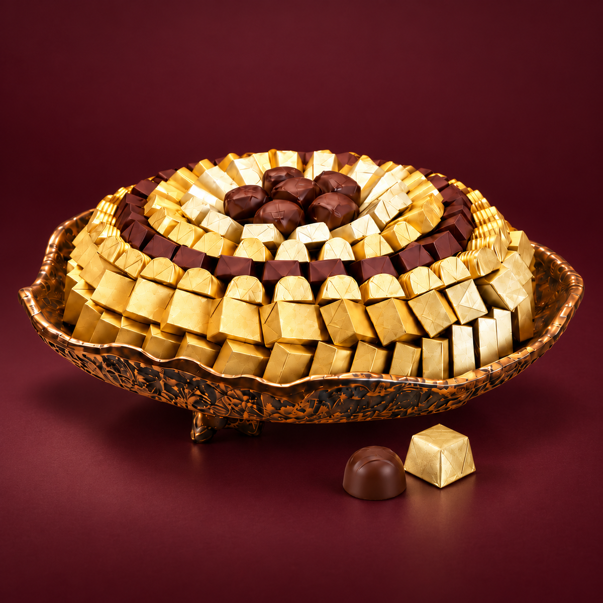 Coffret Héritage — fond bordeaux