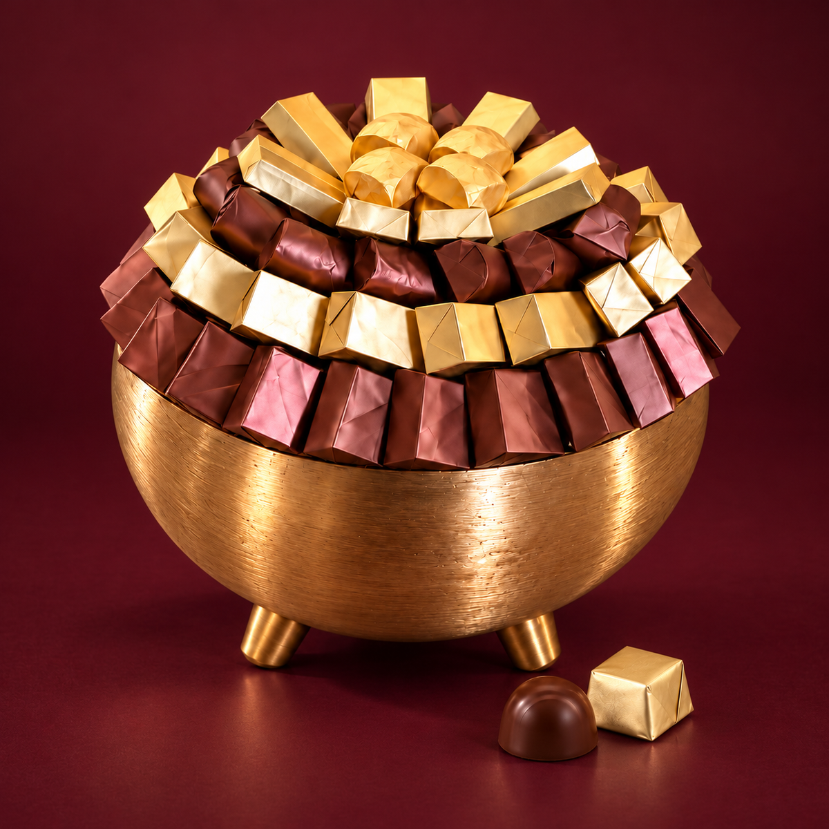 Coffret Majestueux — fond bordeaux