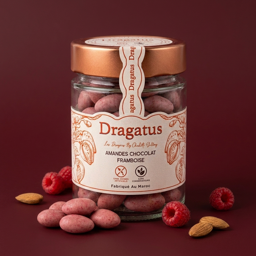 Dragées Amandes Chocolat Framboise