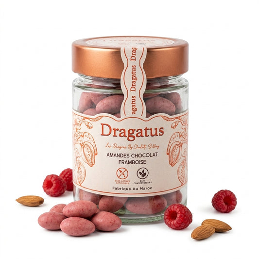 Dragées Amandes Chocolat Framboise — Dragatus