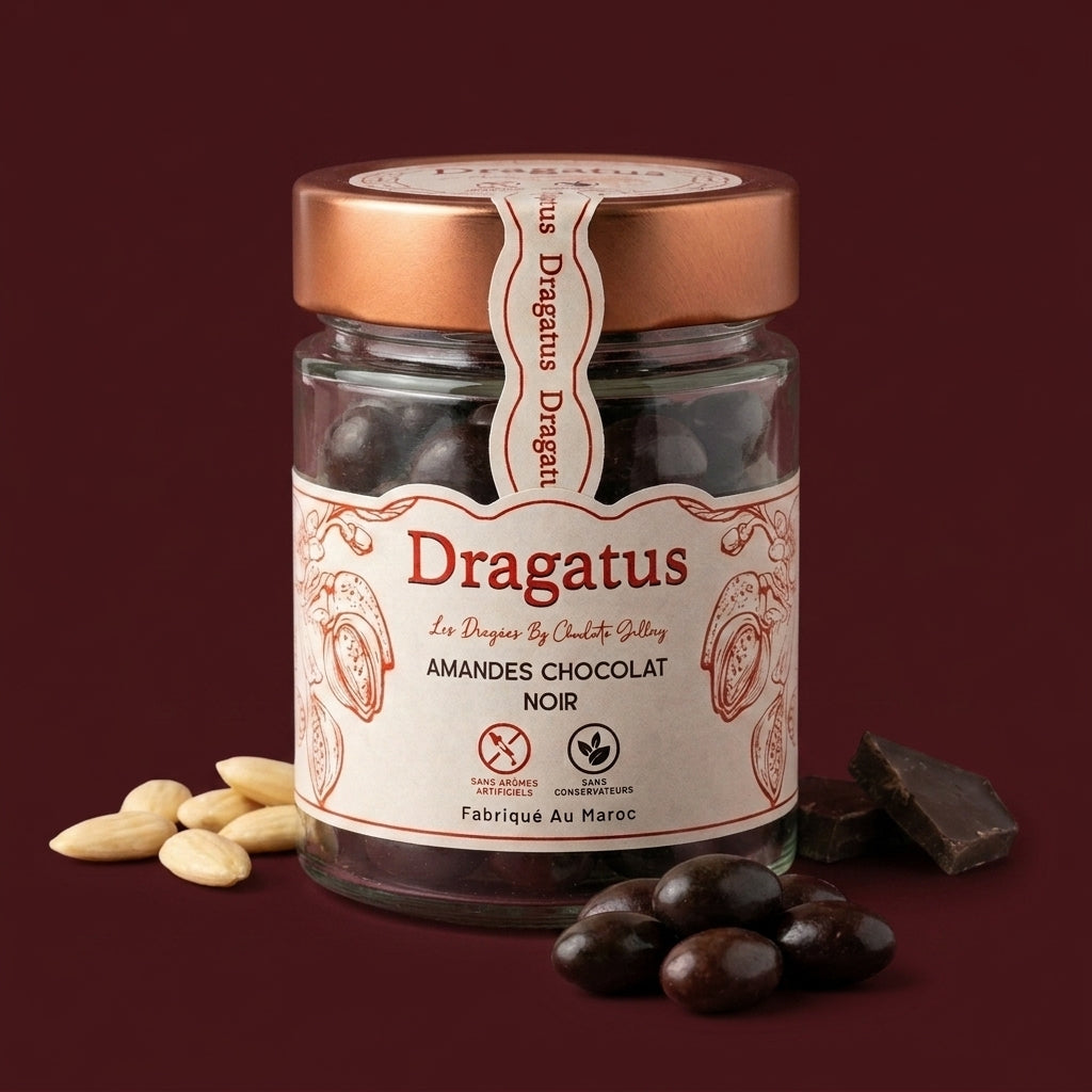 Dragées Amandes Chocolat Noir