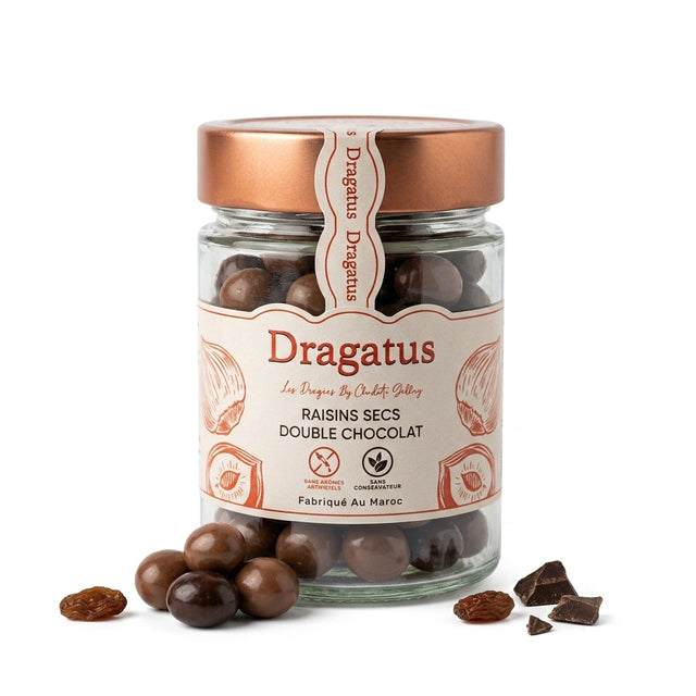 Dragées Raisins Secs Double Chocolat — Dragatus