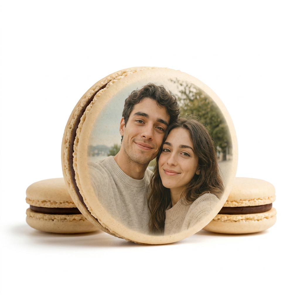 Macaron Personnalisé — votre photo imprimée
