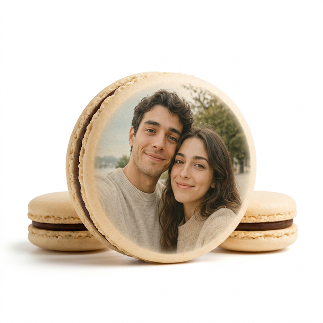 Macaron Personnalisé — votre photo imprimée