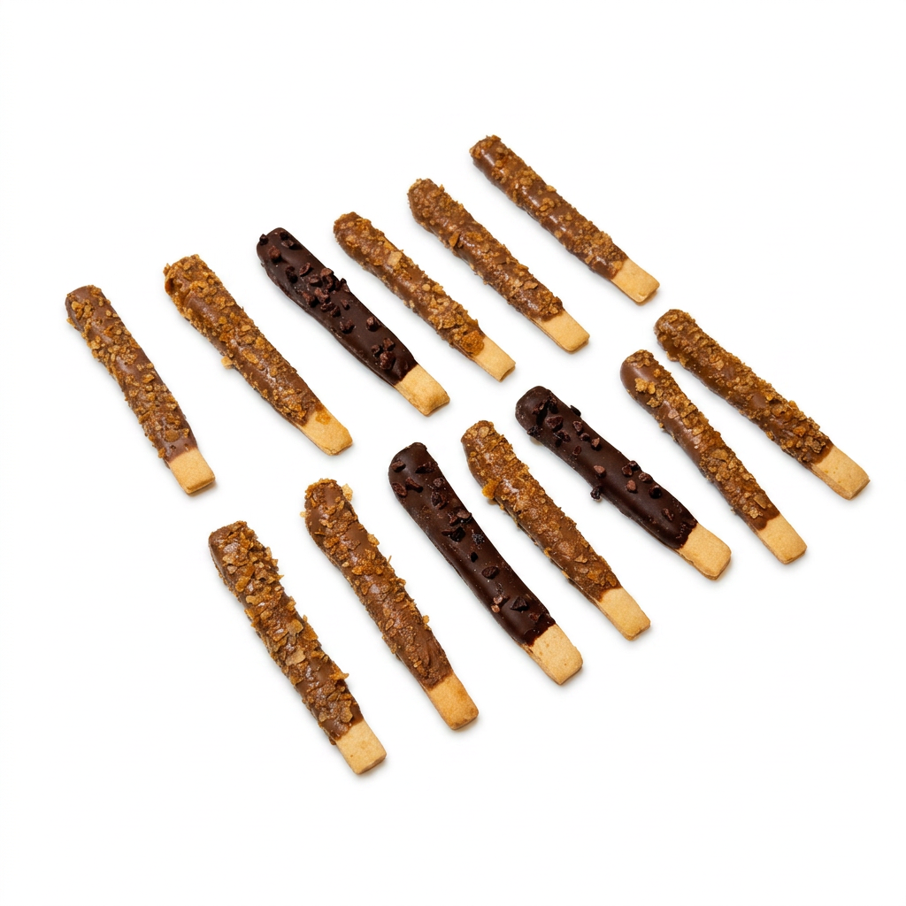 Sticks Biscuit chocolat au lait et chocolat noir
