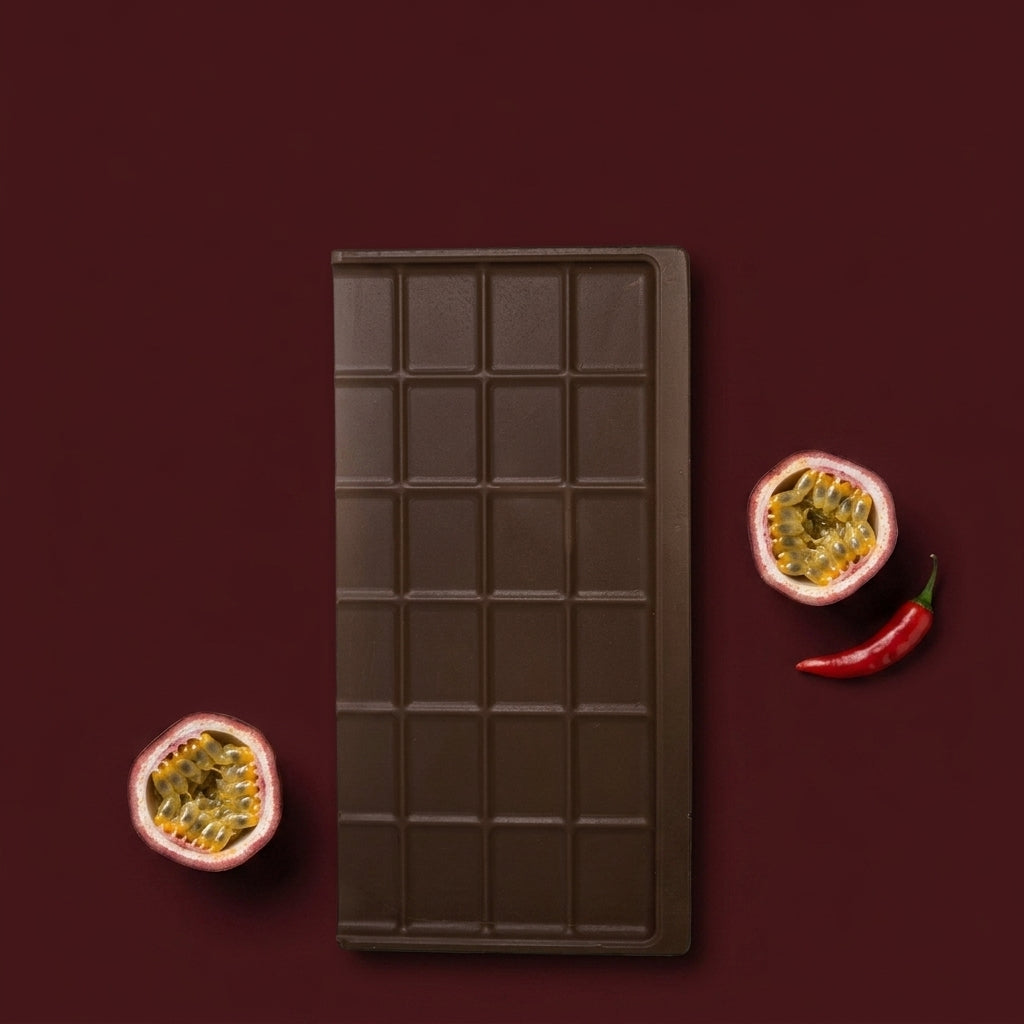 Piment Fort 🌶️ & Fruit de la Passion · Chocolat au Lait